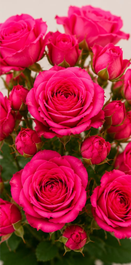 Spray rose — Hot pink